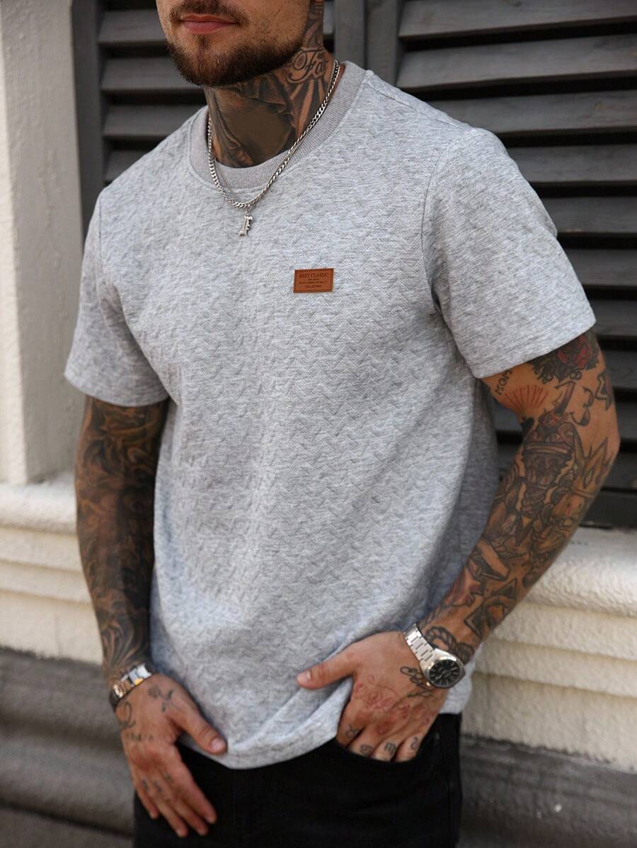 Camiseta Manfinity Jacquard — Foto 25