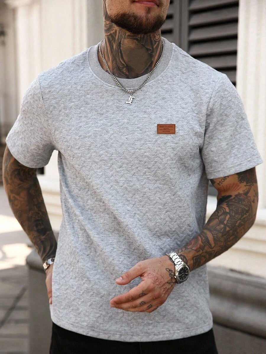 Camiseta Manfinity Jacquard — Foto 26