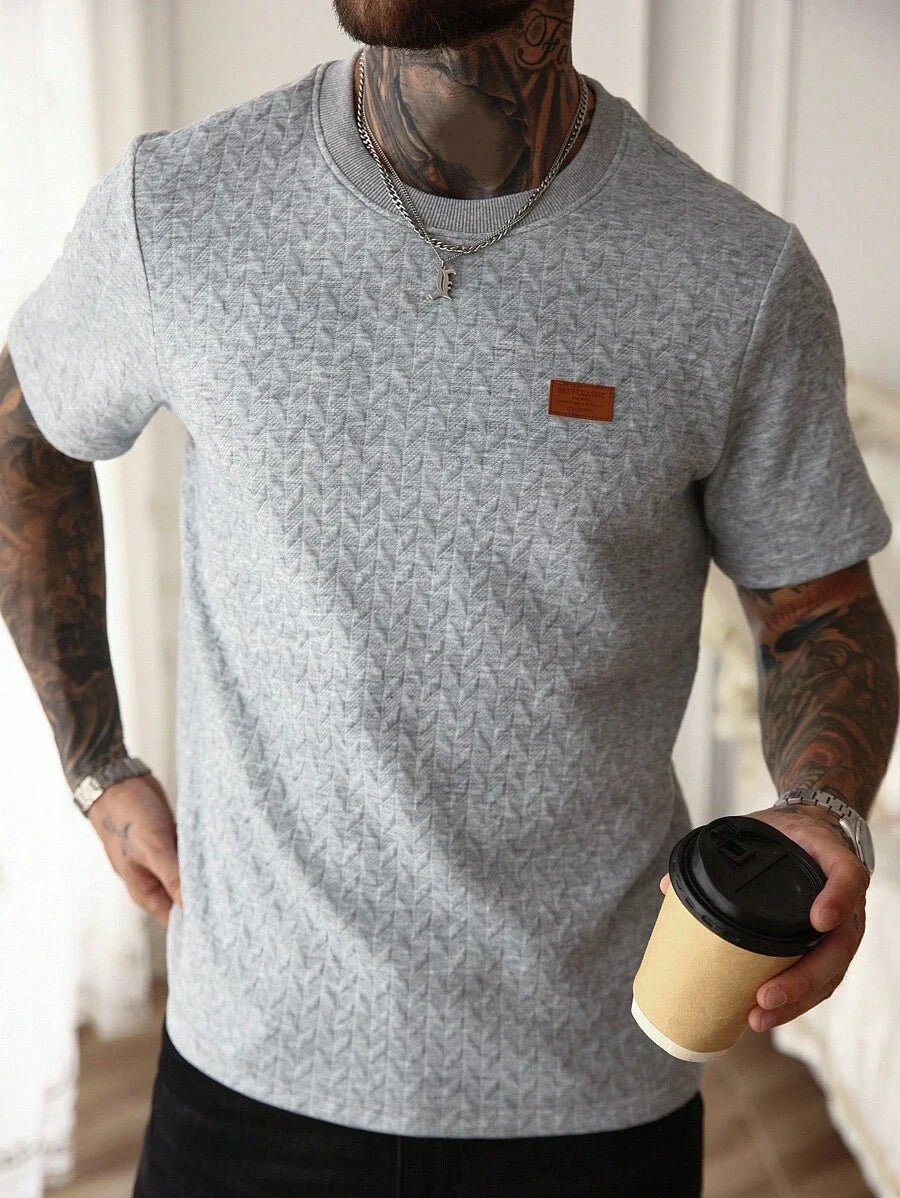 Camiseta Manfinity Jacquard — Foto 27