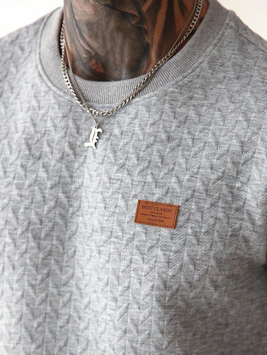 Camiseta Manfinity Jacquard — Foto 28