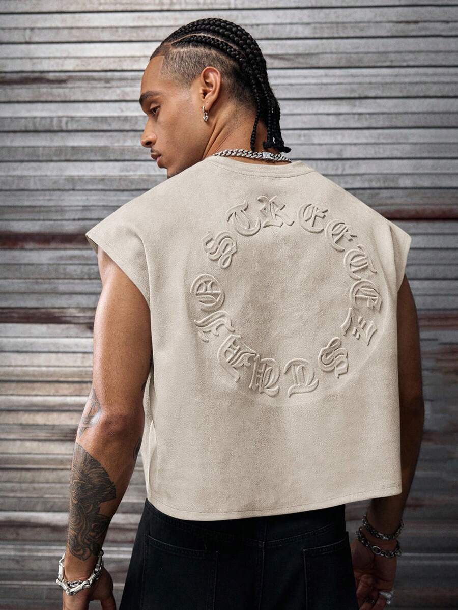 Regata Manfinity Studios Embossed Gothic Lettering Vest — Foto 6