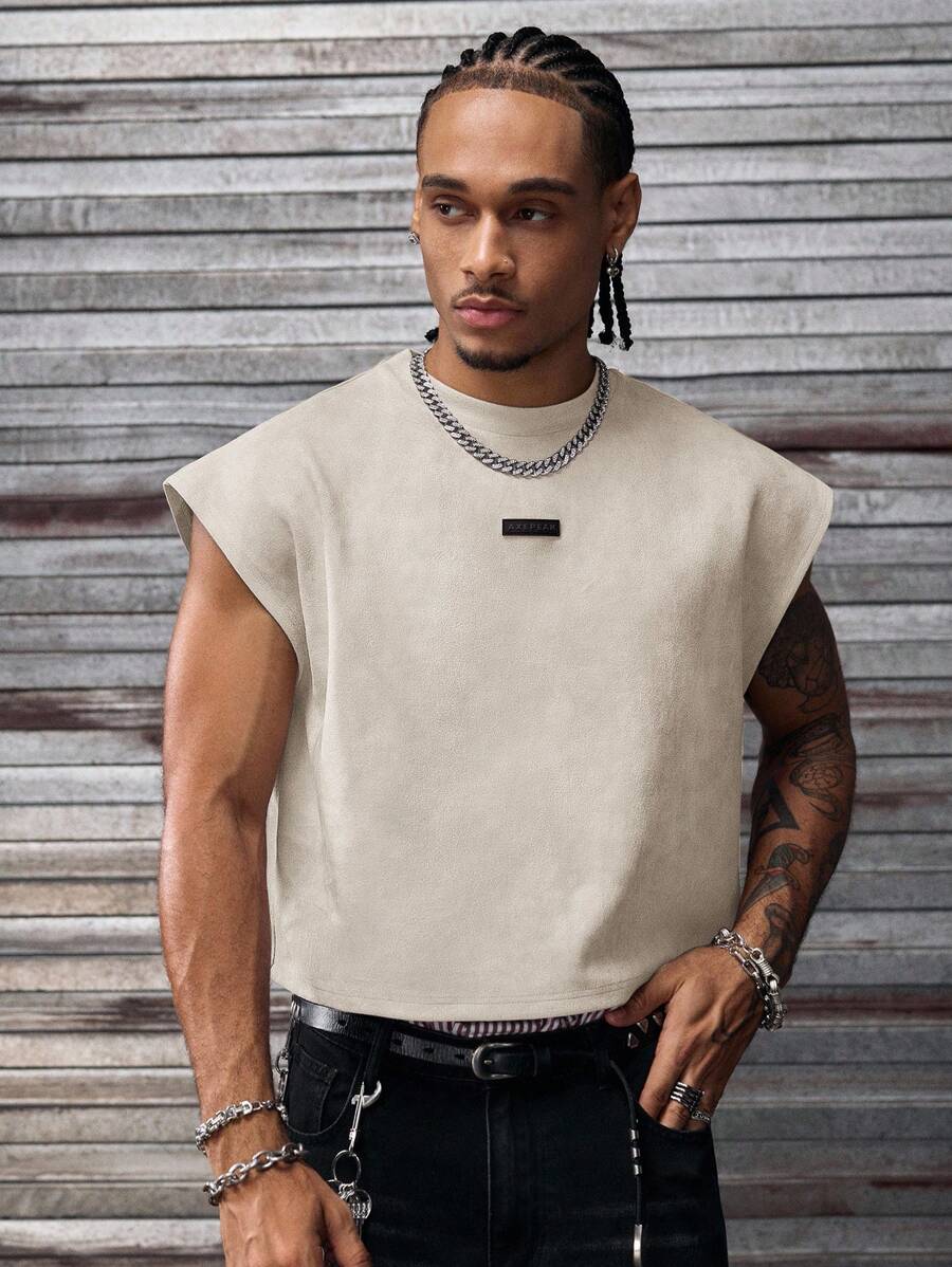 Regata Manfinity Studios Embossed Gothic Lettering Vest — Foto 7