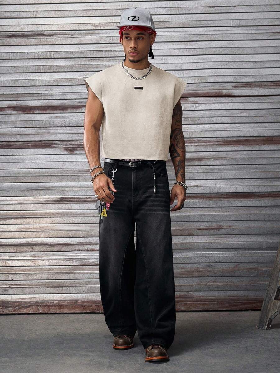 Regata Manfinity Studios Embossed Gothic Lettering Vest — Foto 10