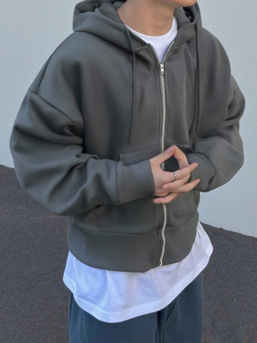 Moletom Manfinity Zip-Up Essential — Foto 1