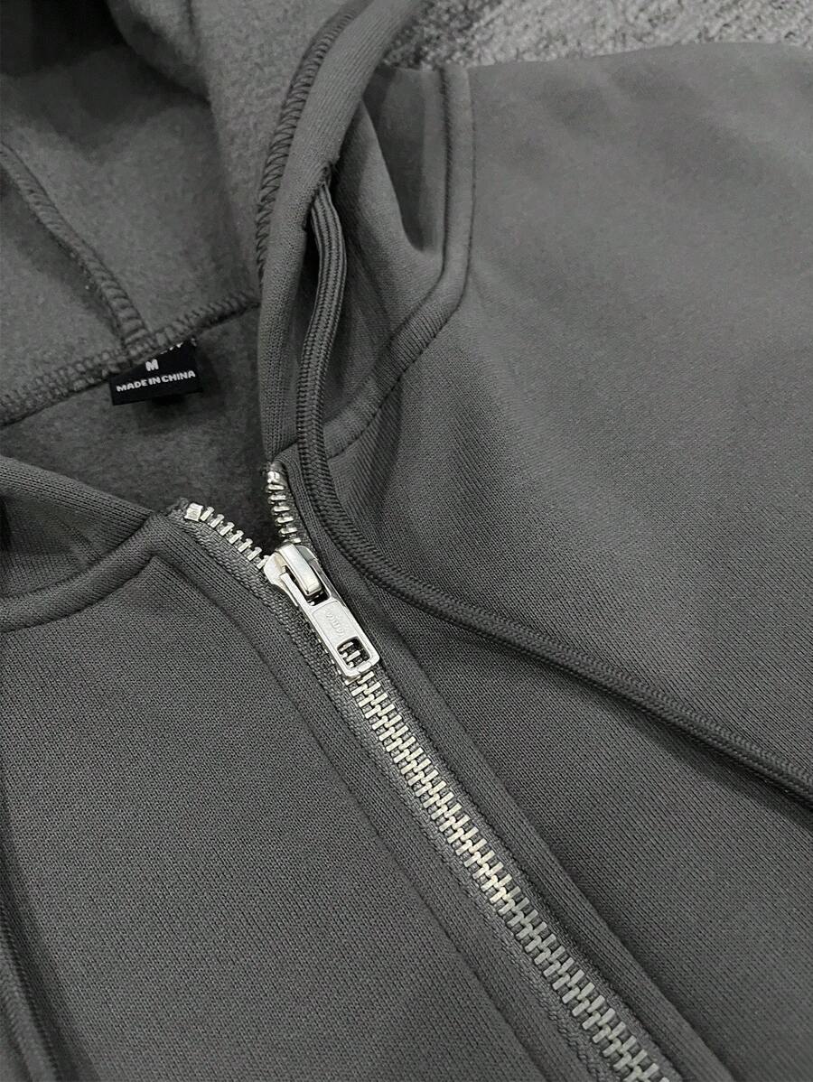 Moletom Manfinity Zip-Up Essential — Foto 7