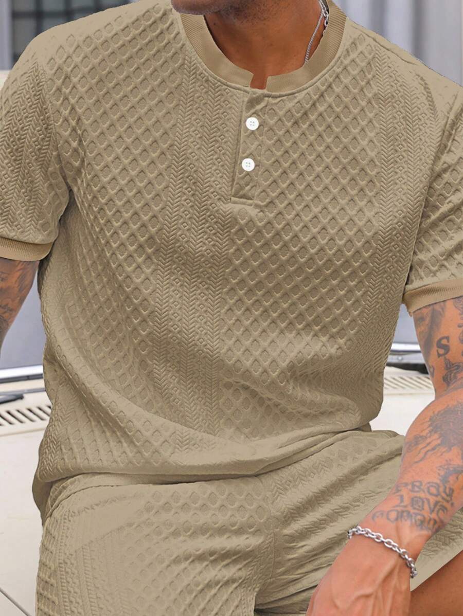Camiseta Manfinity Henley — Foto 8