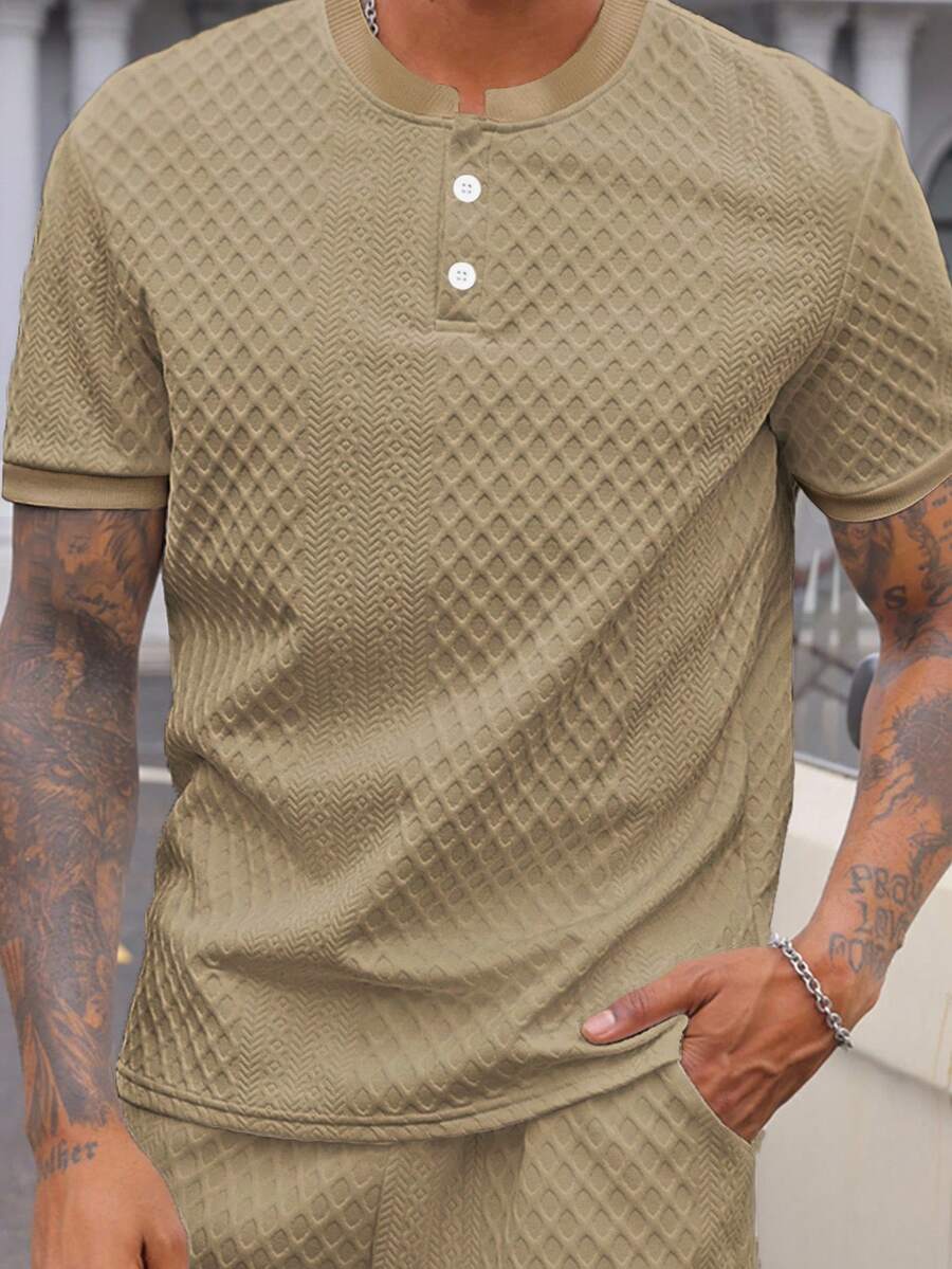 Camiseta Manfinity Henley — Foto 9