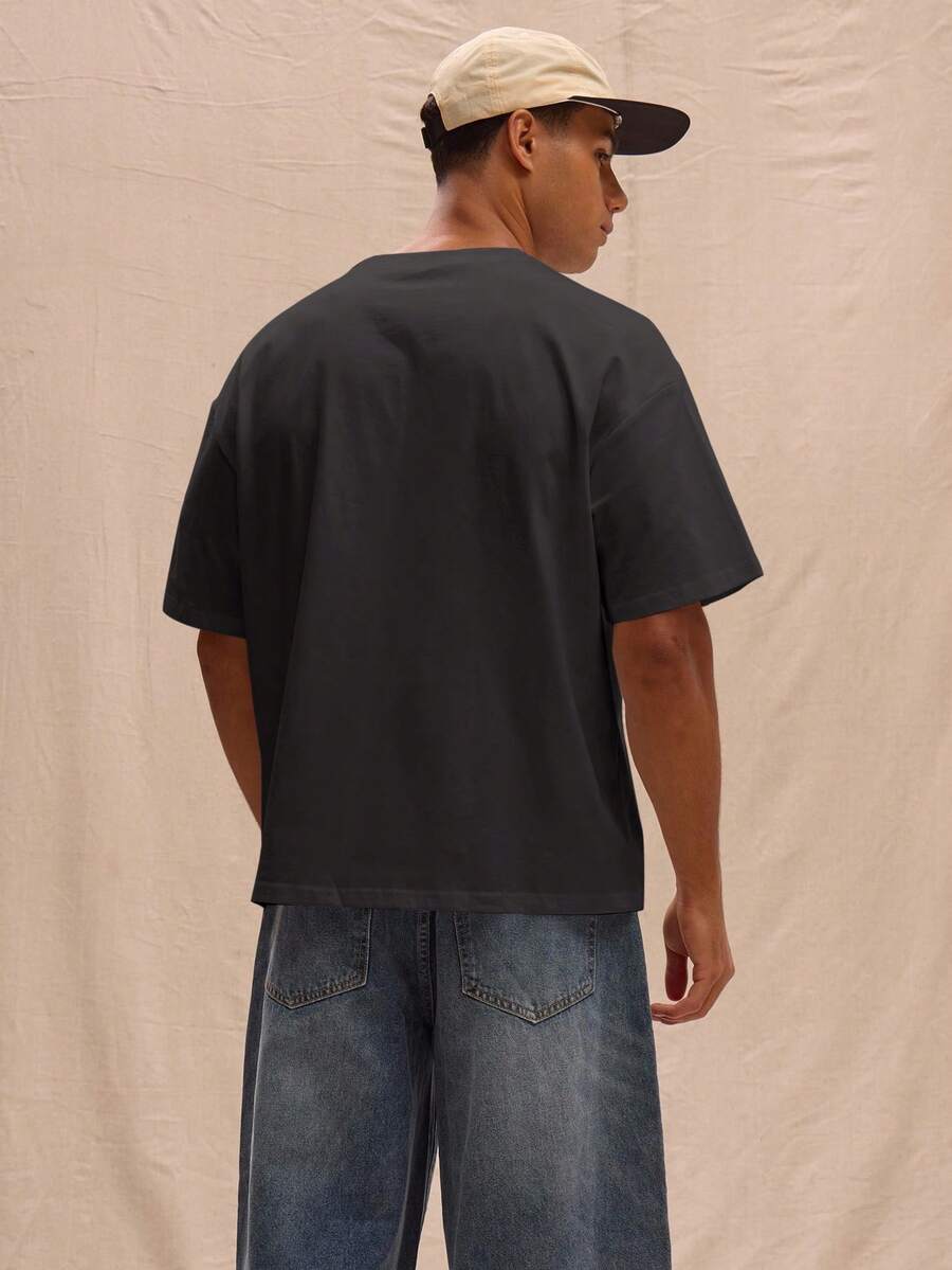 Camiseta Manfinity Corte Reto — Foto 33