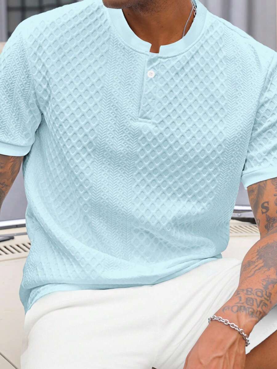 Camiseta Manfinity Henley — Foto 13