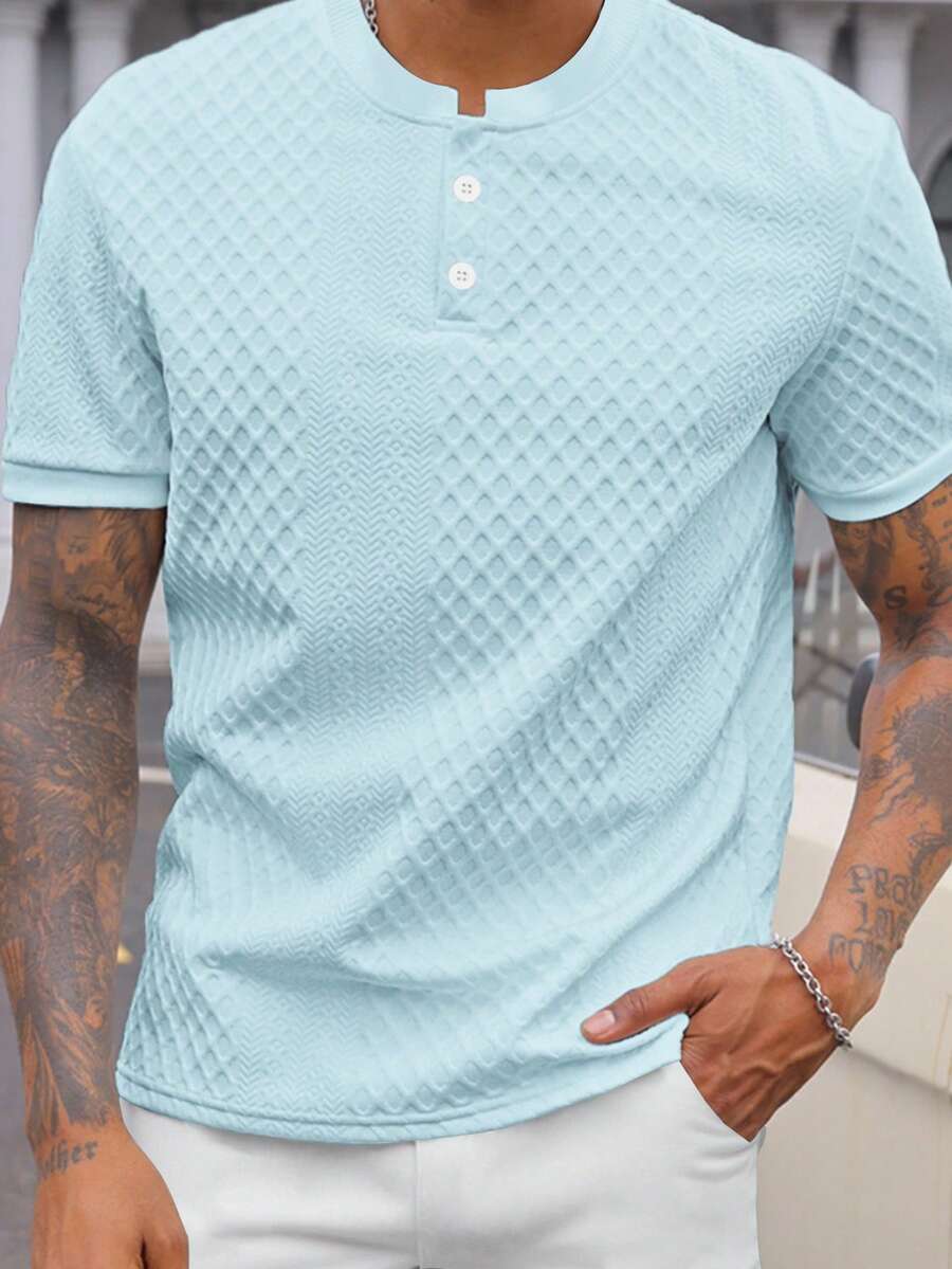Camiseta Manfinity Henley — Foto 14