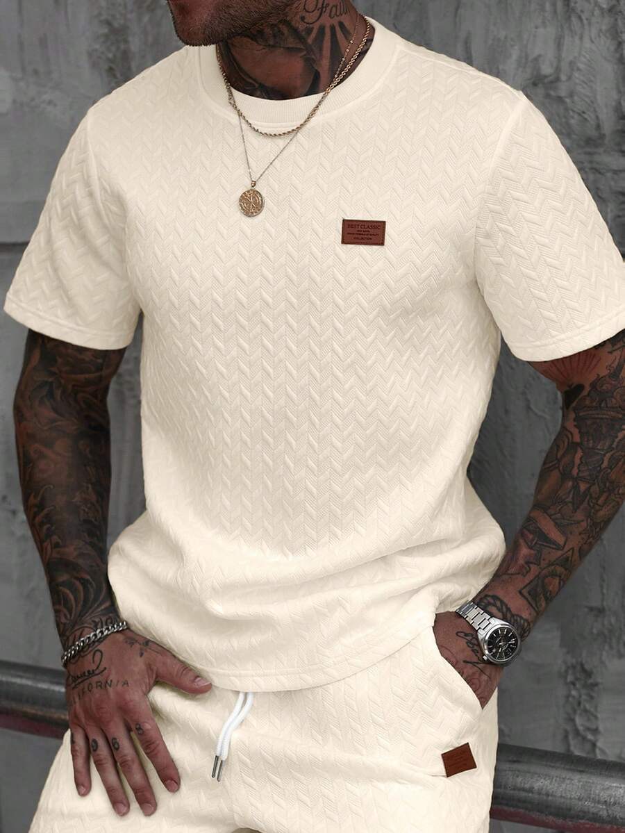 Camiseta Manfinity Jacquard — Foto 17