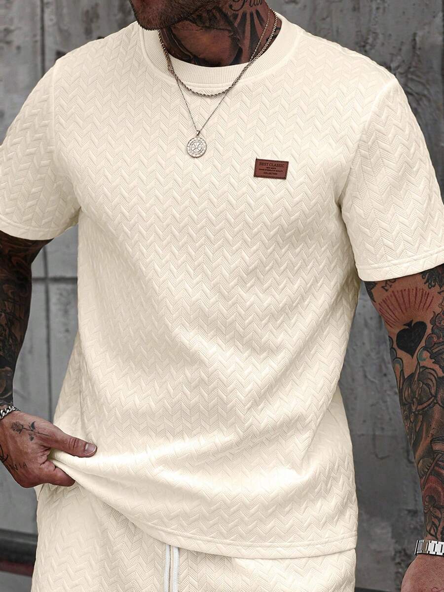 Camiseta Manfinity Jacquard — Foto 21