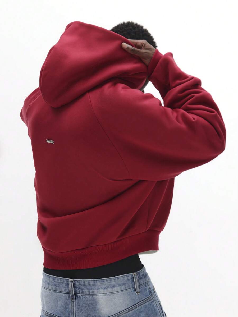 Moletom Manfinity Zip-Up Varsity 03 — Foto 1