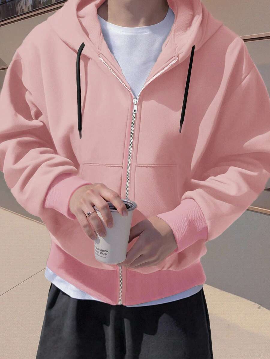 Moletom Manfinity Zip-Up Essential — Foto 19