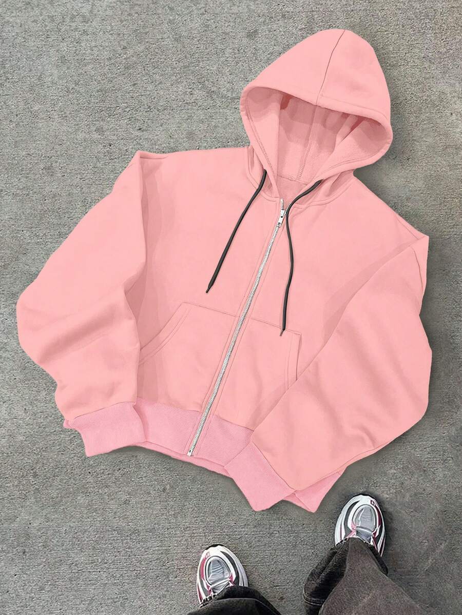 Moletom Manfinity Zip-Up Essential — Foto 22