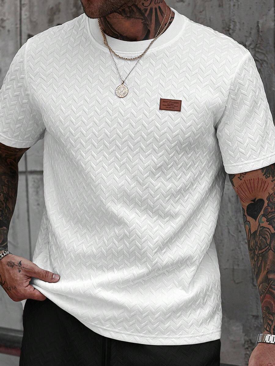Camiseta Manfinity Jacquard — Foto 3