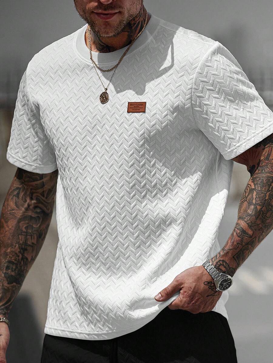 Camiseta Manfinity Jacquard — Foto 5