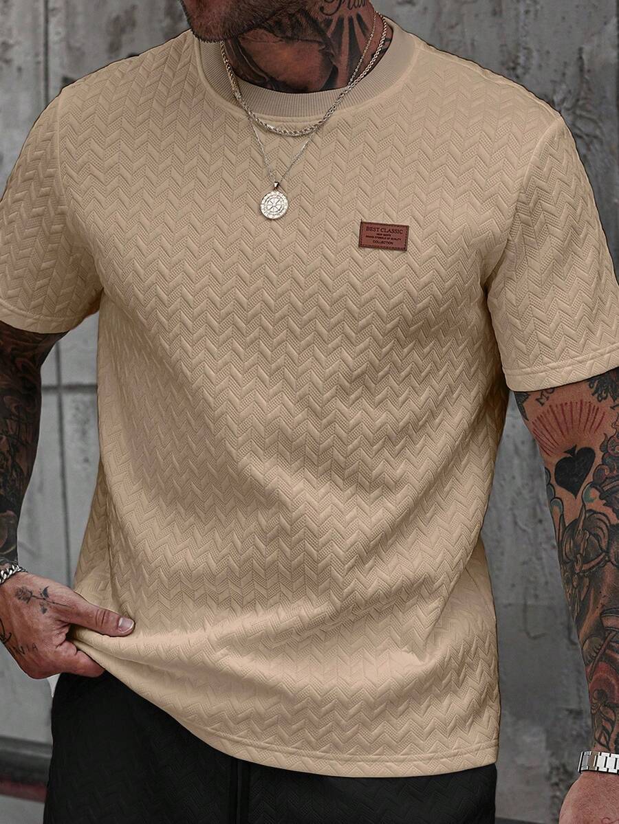 Camiseta Manfinity Jacquard — Foto 16