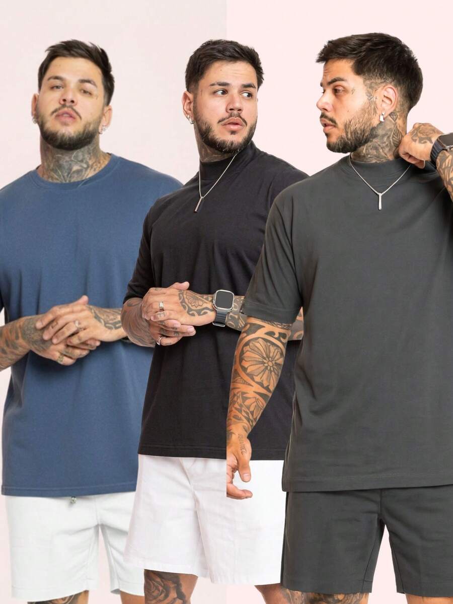 Kit Manfinity Oversized Trap 3 Camisetas — Foto 93