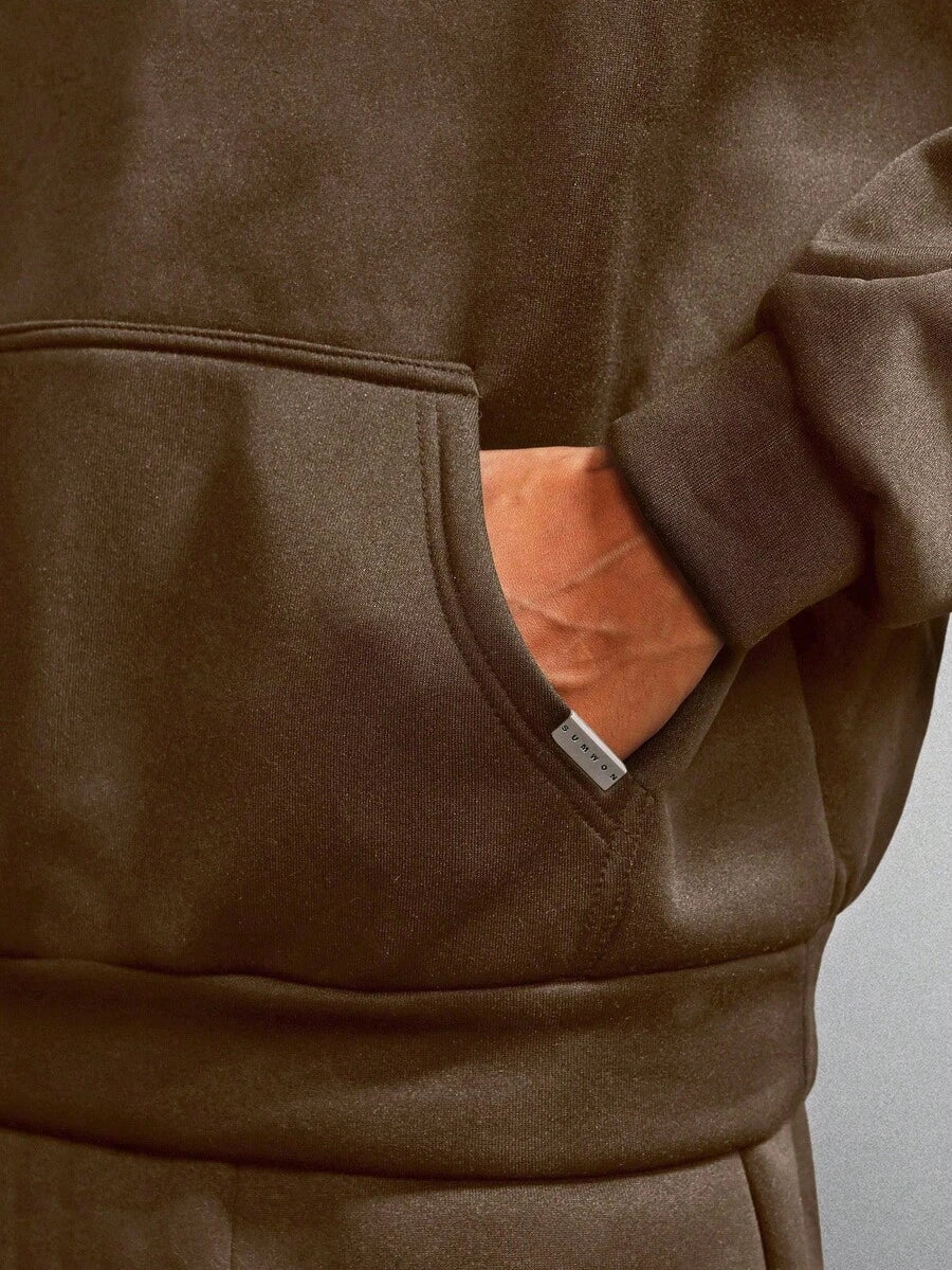Conjunto Moletom Manfinity Studios Essential Heavy Tracksuit — Foto 9