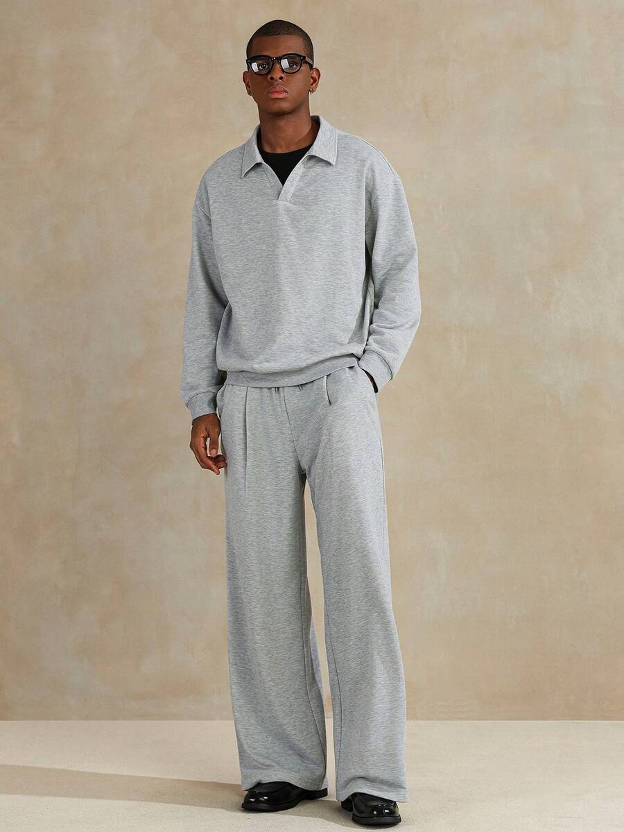 Conjunto Manfinity Studios Knit Retro Polo Tracksuit — Foto 1