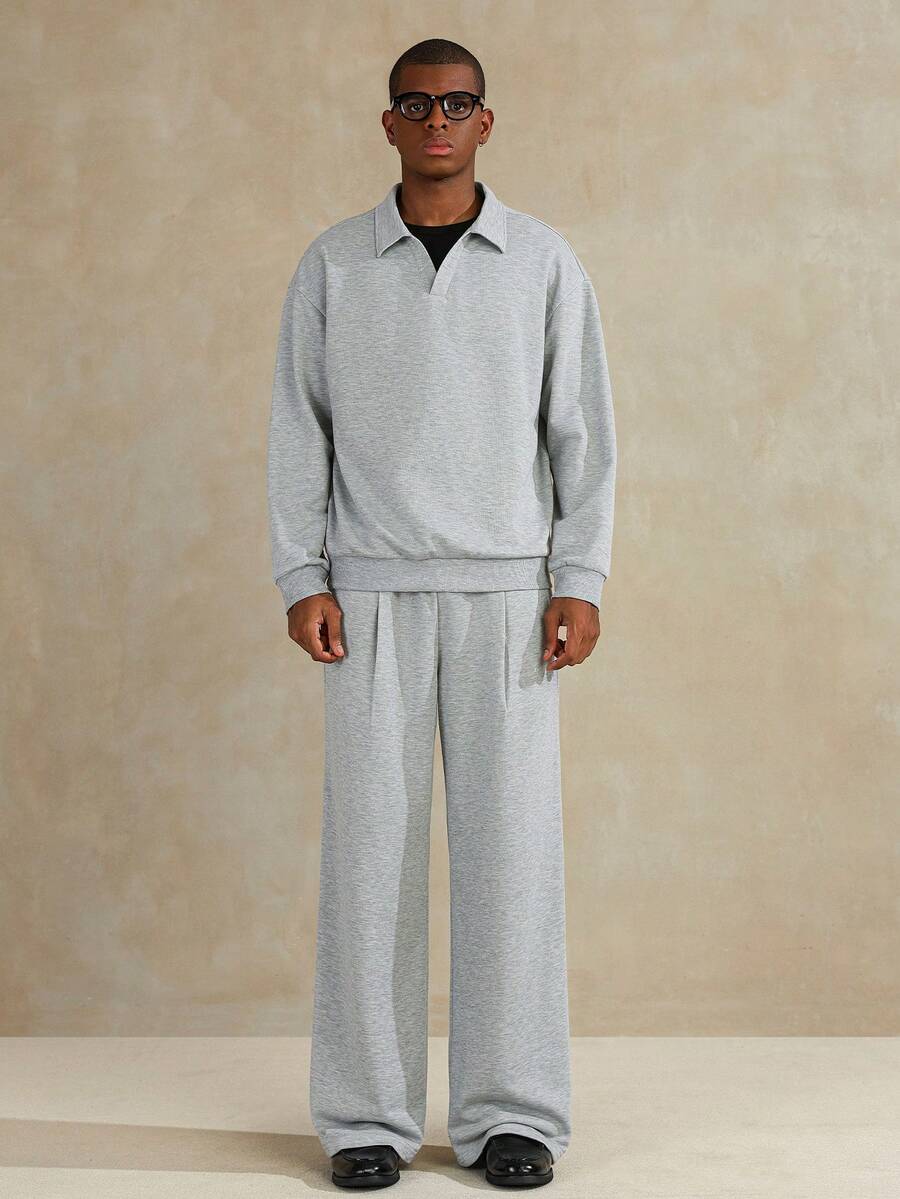 Conjunto Manfinity Studios Knit Retro Polo Tracksuit — Foto 3