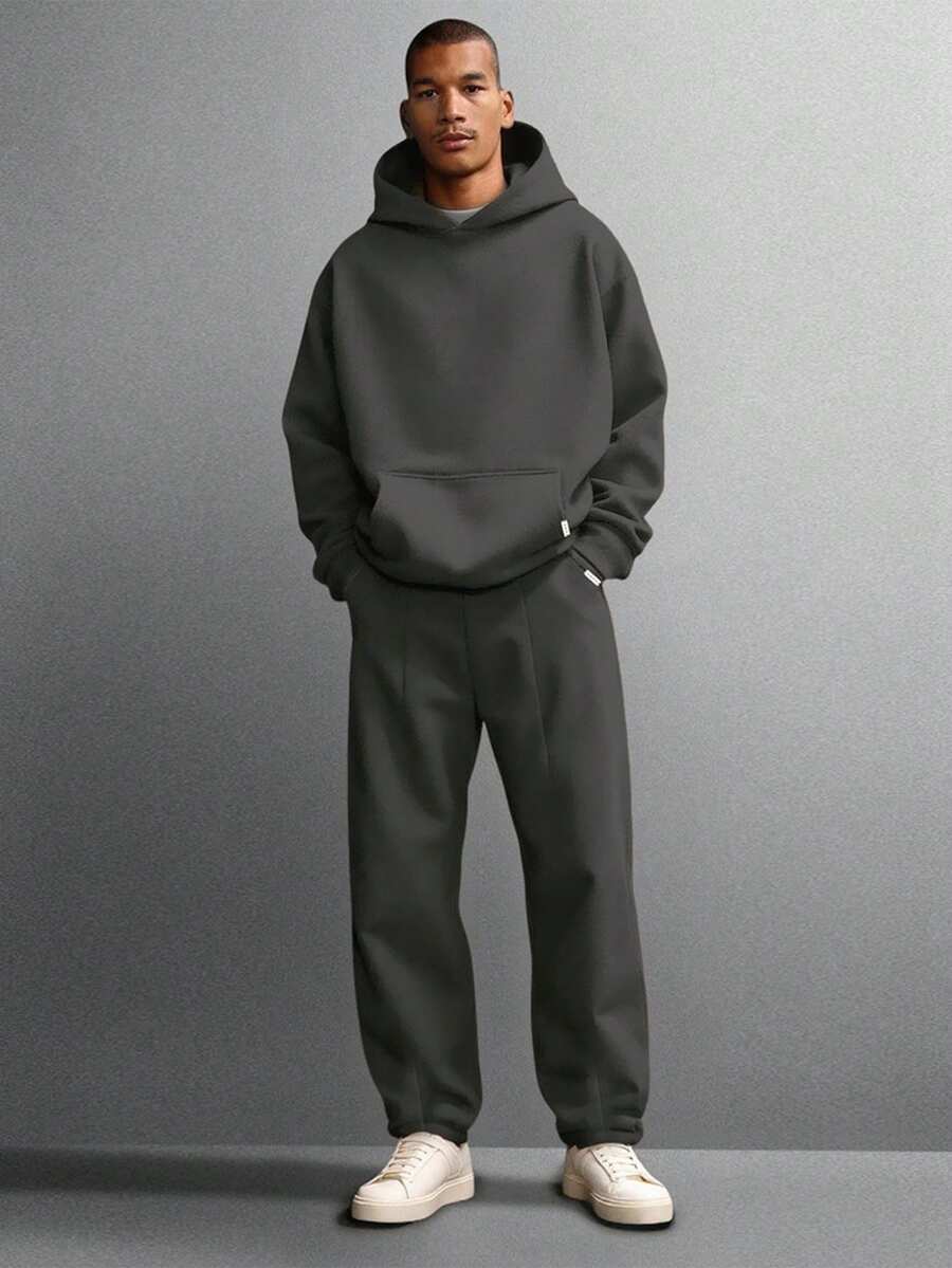 Conjunto Moletom Manfinity Studios Essential Heavy Tracksuit — Foto 25