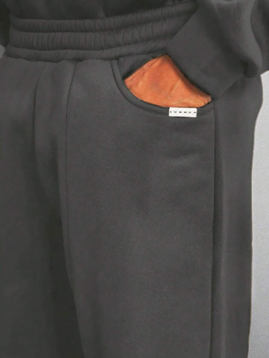 Conjunto Moletom Manfinity Studios Essential Heavy Tracksuit — Foto 27