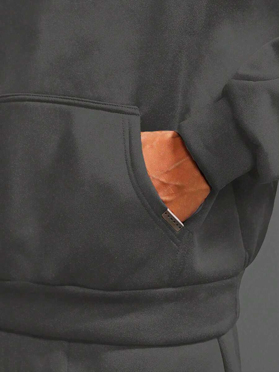 Conjunto Moletom Manfinity Studios Essential Heavy Tracksuit — Foto 28