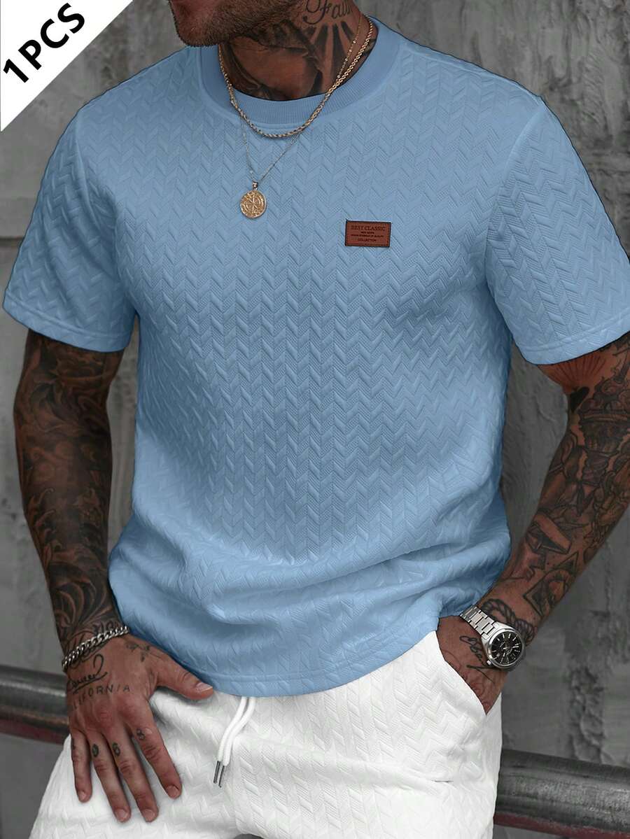 Camiseta Manfinity Jacquard — Foto 29