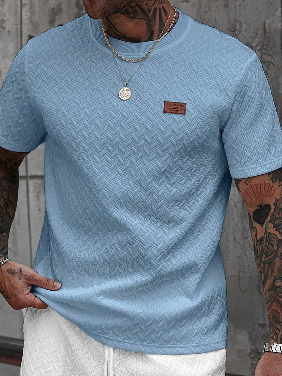 Camiseta Manfinity Jacquard — Foto 32