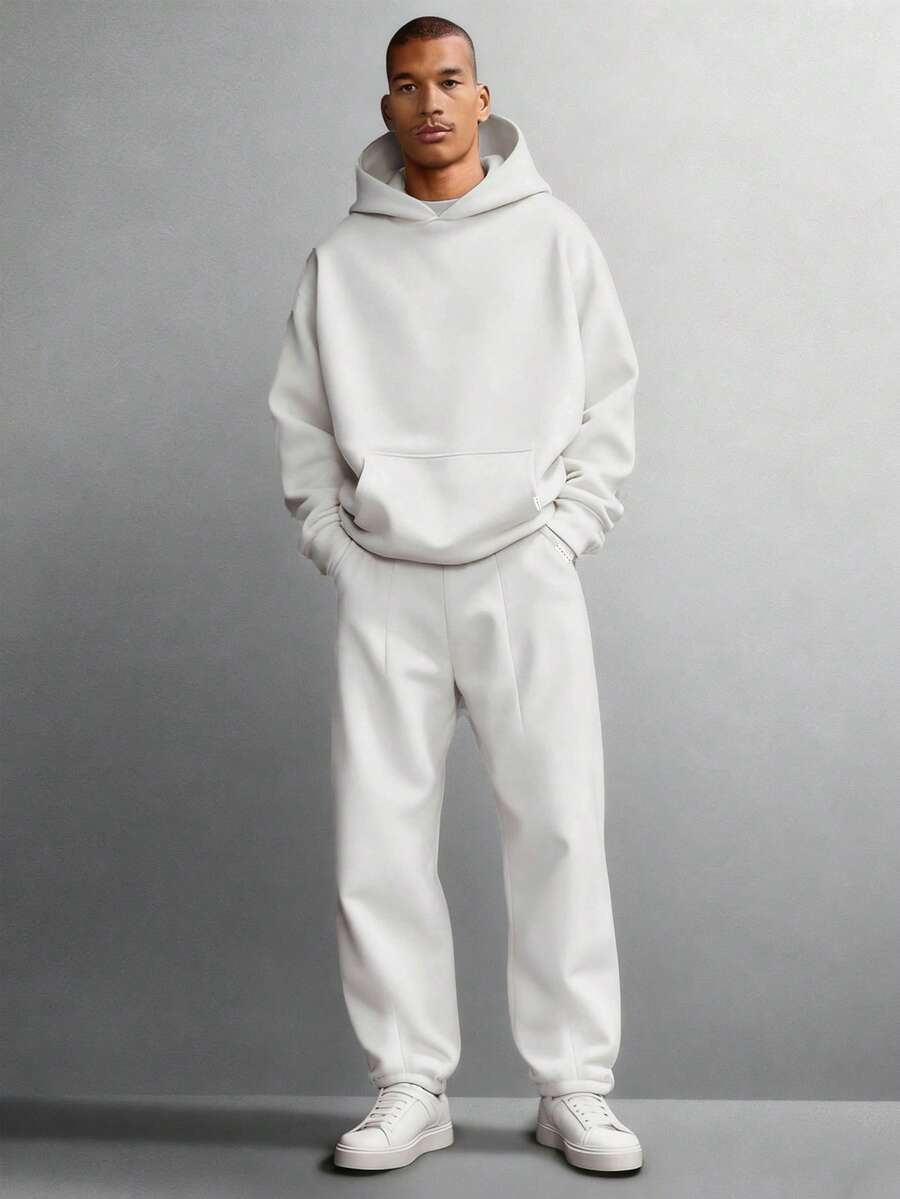 Conjunto Moletom Manfinity Studios Minimalist Warm Tracksuit — Foto 15