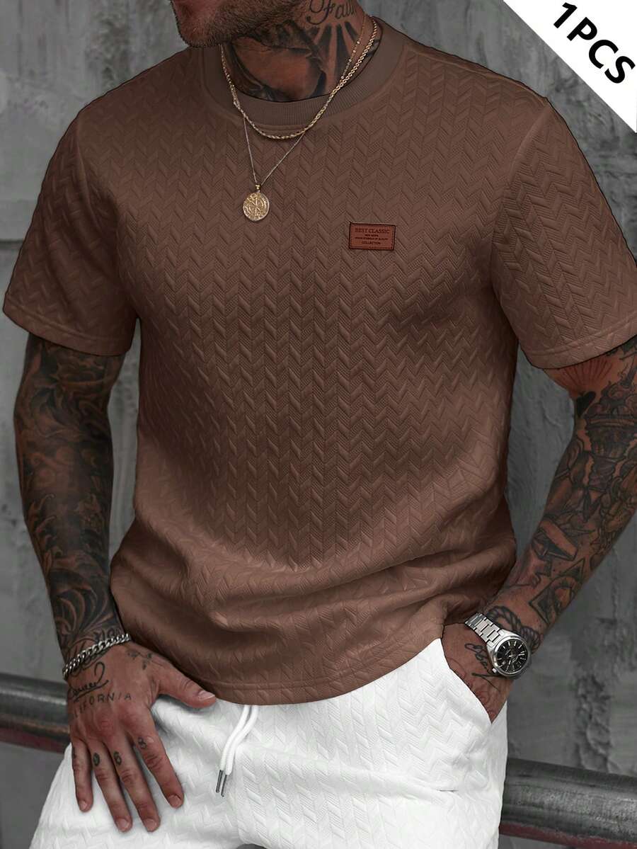 Camiseta Manfinity Jacquard — Foto 40