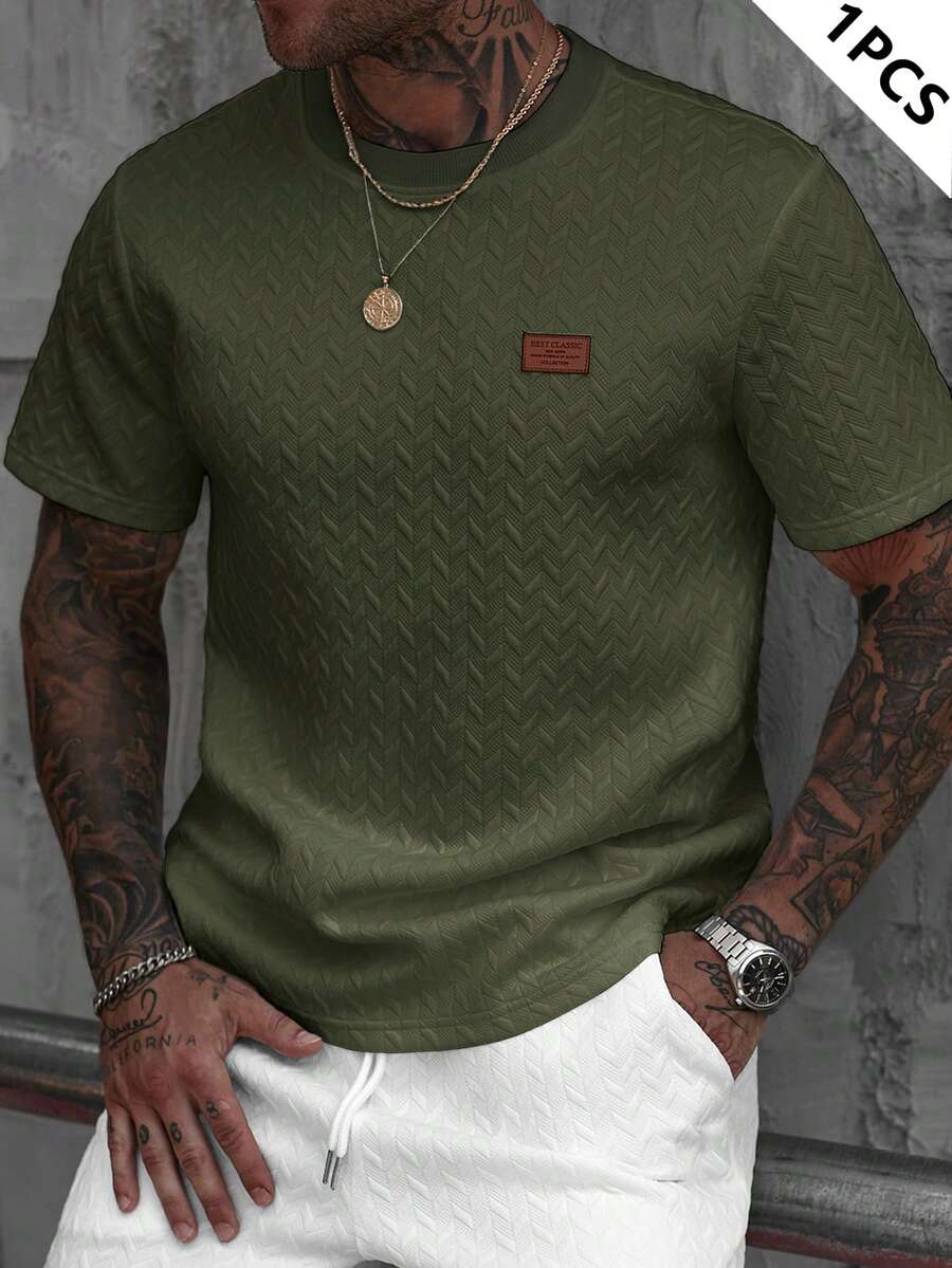 Camiseta Manfinity Jacquard — Foto 35