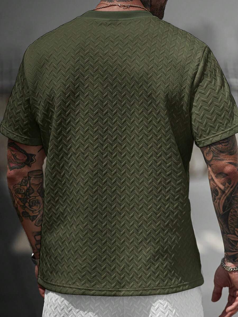 Camiseta Manfinity Jacquard — Foto 36