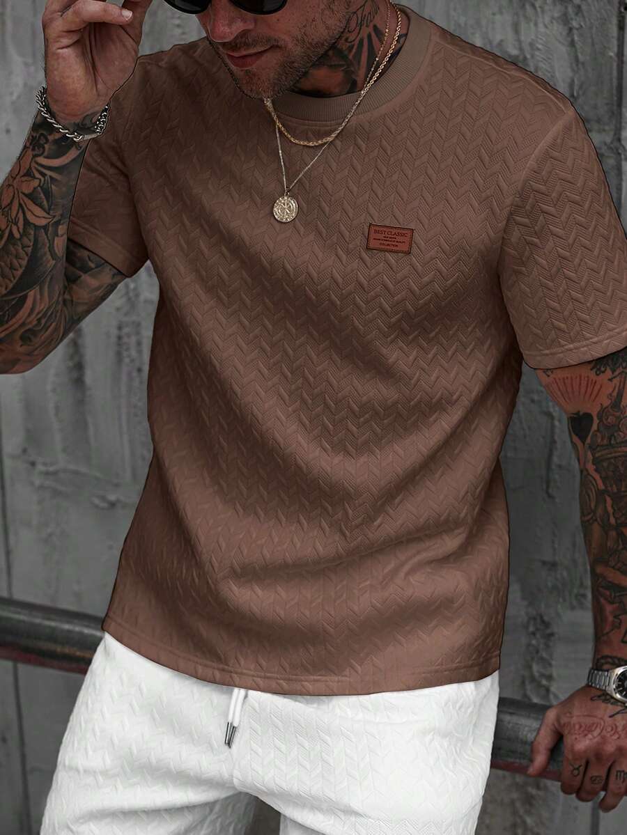 Camiseta Manfinity Jacquard — Foto 42