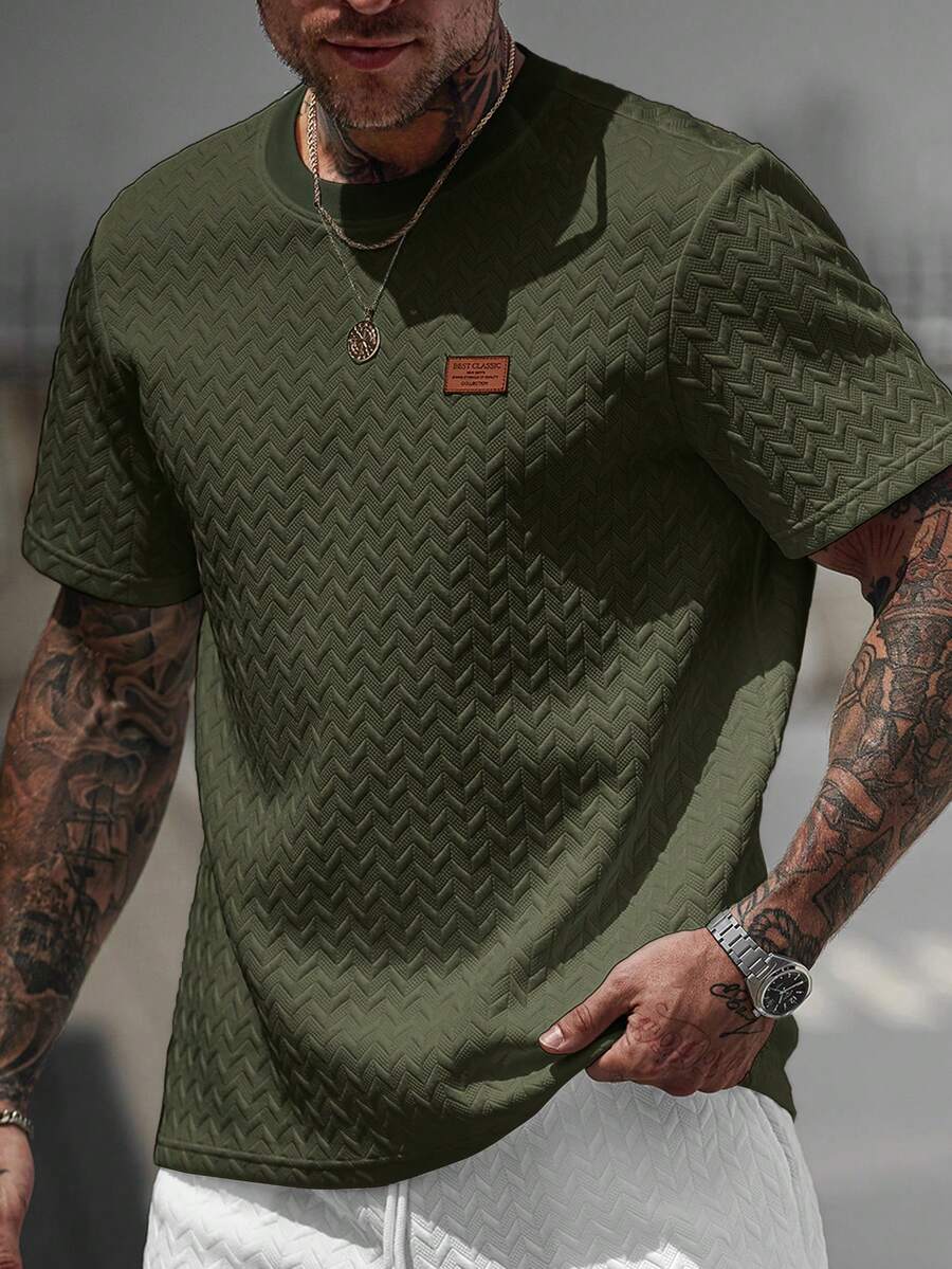 Camiseta Manfinity Jacquard — Foto 38