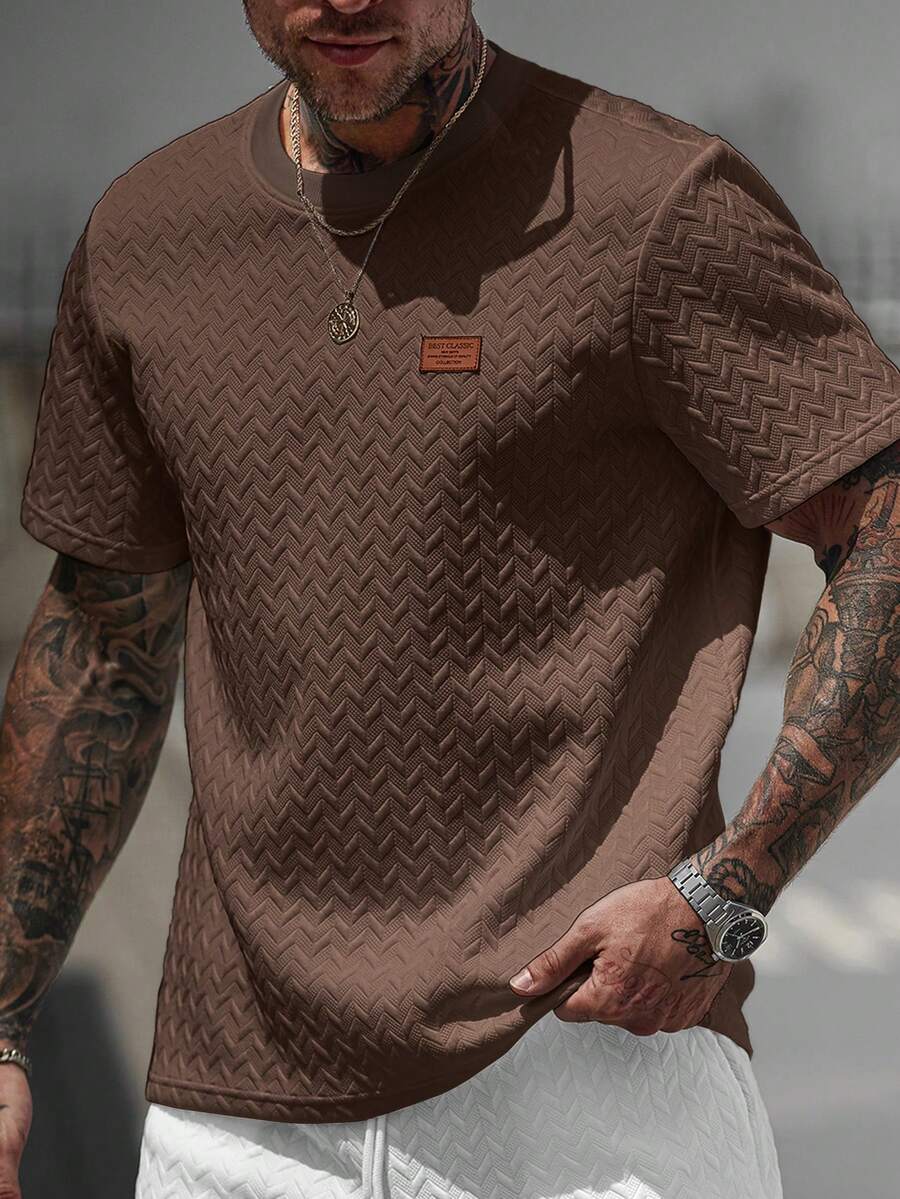 Camiseta Manfinity Jacquard — Foto 43