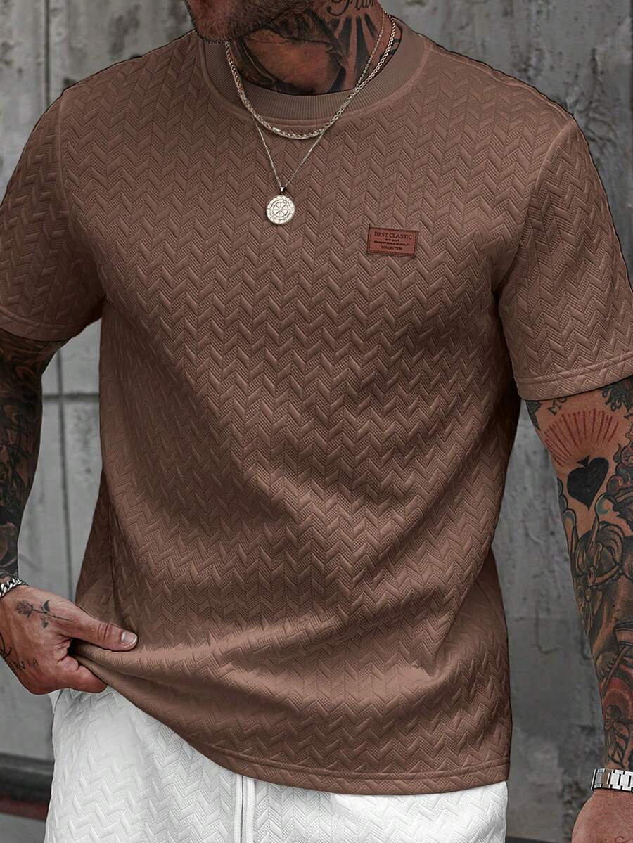 Camiseta Manfinity Jacquard — Foto 44