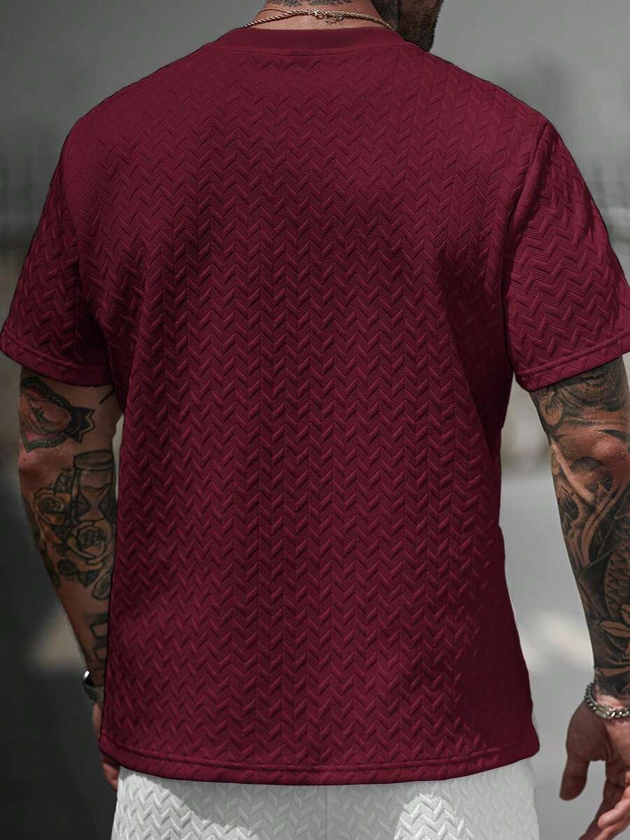 Camiseta Manfinity Jacquard — Foto 46