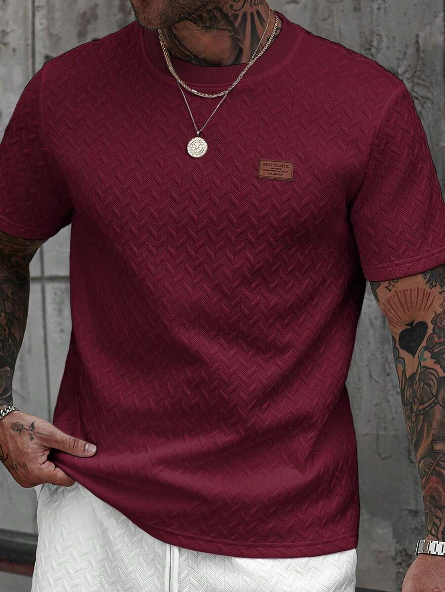 Camiseta Manfinity Jacquard — Foto 48