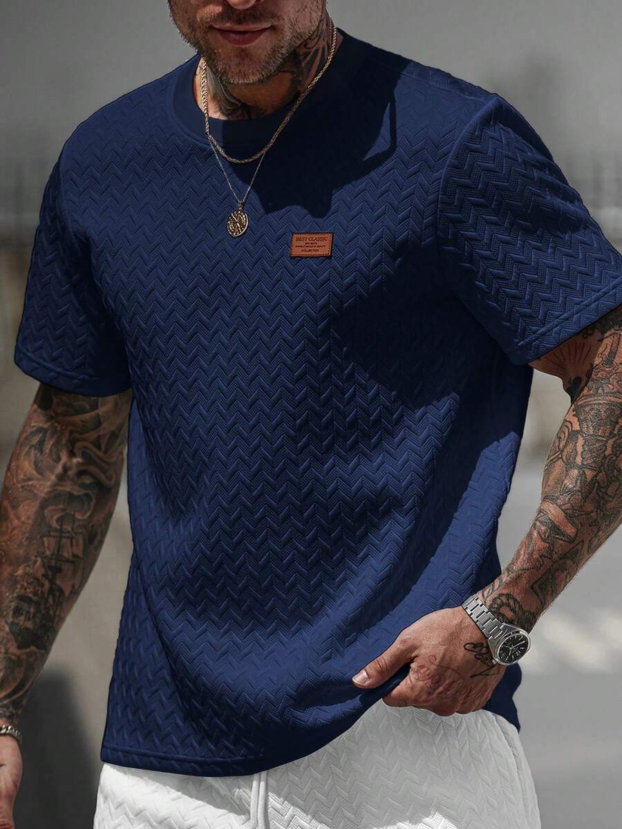 Camiseta Manfinity Jacquard — Foto 54
