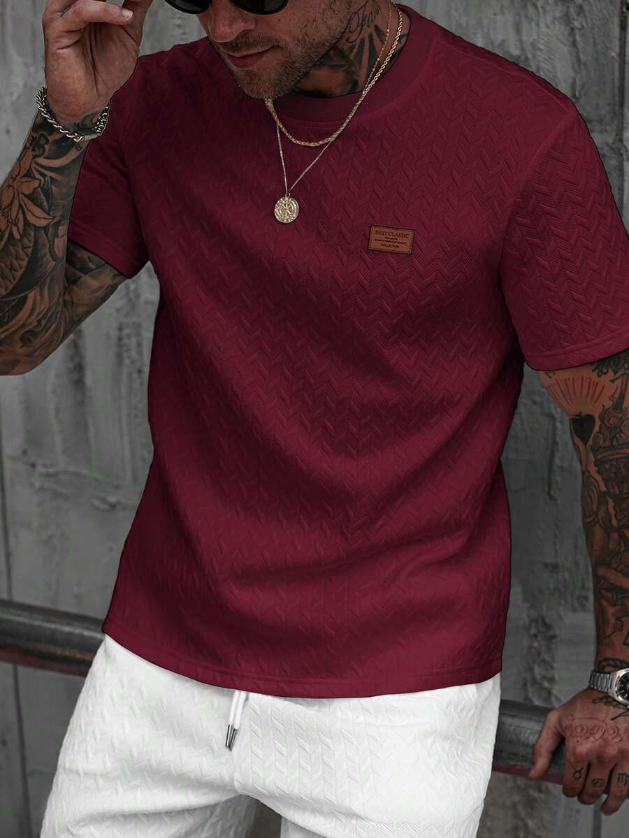 Camiseta Manfinity Jacquard — Foto 49