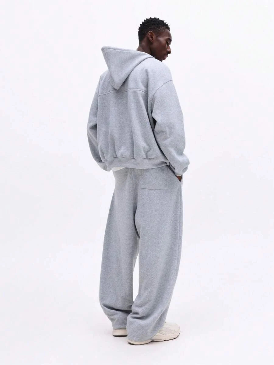 Conjunto Moletom Manfinity Studios Panel Zip Tracksuit Grey — Foto 1
