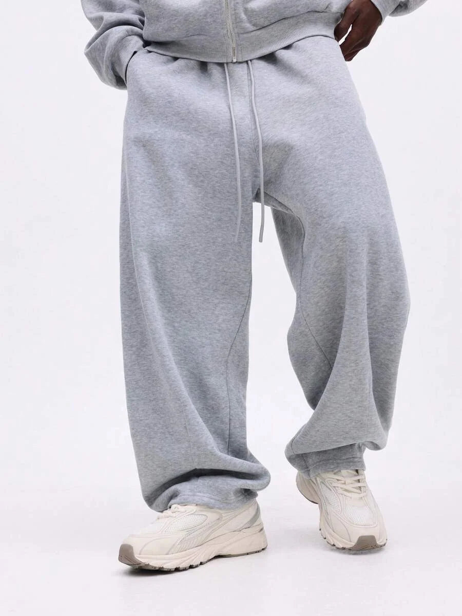Conjunto Moletom Manfinity Studios Panel Zip Tracksuit Grey — Foto 4