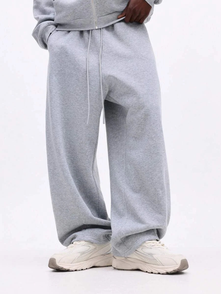 Conjunto Moletom Manfinity Studios Panel Zip Tracksuit Grey — Foto 6