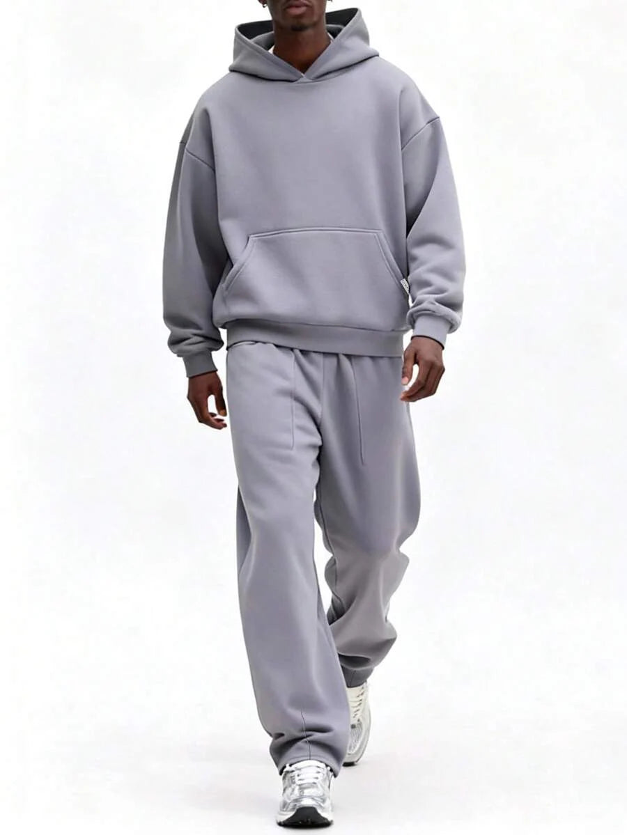 Conjunto Moletom Manfinity Studios Essential Heavy Tracksuit — Foto 39