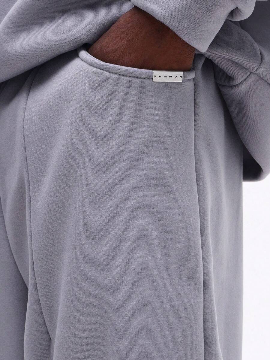 Conjunto Moletom Manfinity Studios Essential Heavy Tracksuit — Foto 40