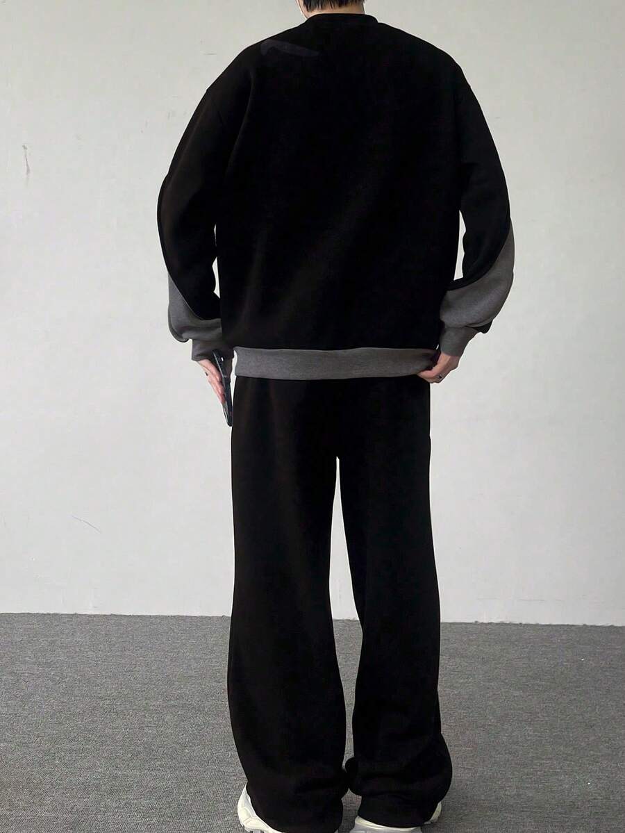 Conjunto Moletom Manfinity Patchwork — Foto 6
