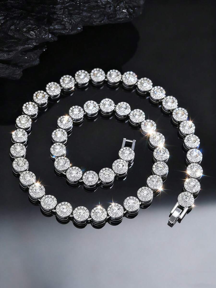 Colar Manfinity Strass Chain — Foto 1